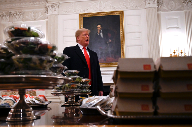 Illustration for article titled Seriously, This Loser Gave Clemson French Fries In Little Presidential Cups